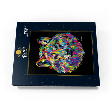 Pop Colors Wolf 1000 Jigsaw Puzzle box view3