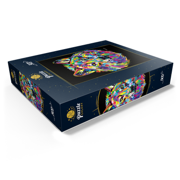 Pop Colors Wolf 500 Jigsaw Puzzle box view1