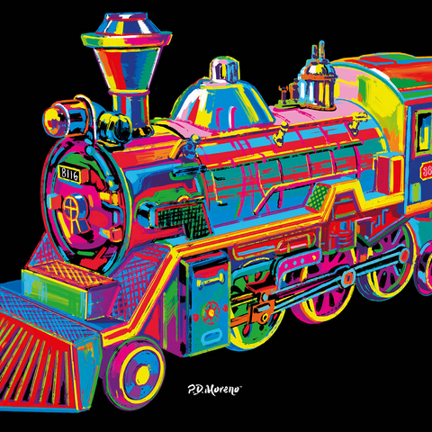 Toy Train 1000 Jigsaw Puzzle 3D Modell