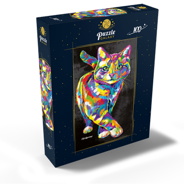 Prancing Kitten 100 Jigsaw Puzzle box view2