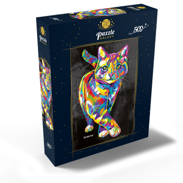 Prancing Kitten 500 Jigsaw Puzzle box view2