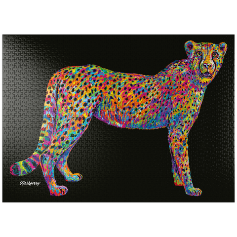 puzzleplate Cheetah Pop Colors 1000 Jigsaw Puzzle