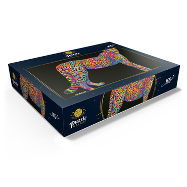 Cheetah Pop Colors 100 Jigsaw Puzzle box view1