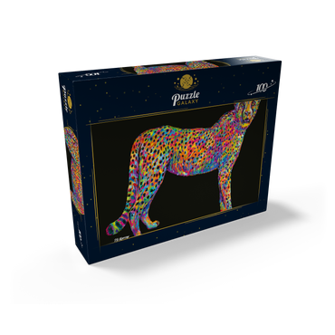 Cheetah Pop Colors 100 Jigsaw Puzzle box view2