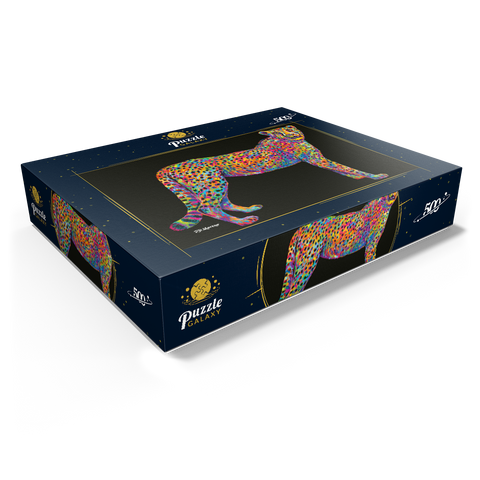 Cheetah Pop Colors 500 Jigsaw Puzzle box view1