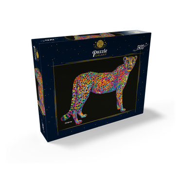 Cheetah Pop Colors 500 Jigsaw Puzzle box view2