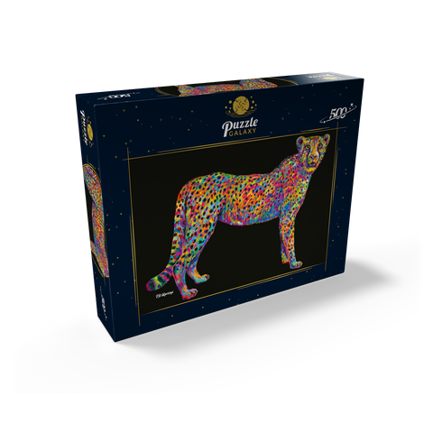 Cheetah Pop Colors 500 Jigsaw Puzzle box view2