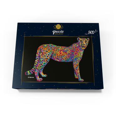 Cheetah Pop Colors 500 Jigsaw Puzzle box view3