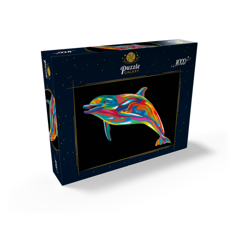 Pop Colors Dolphin 1000 Jigsaw Puzzle box view2