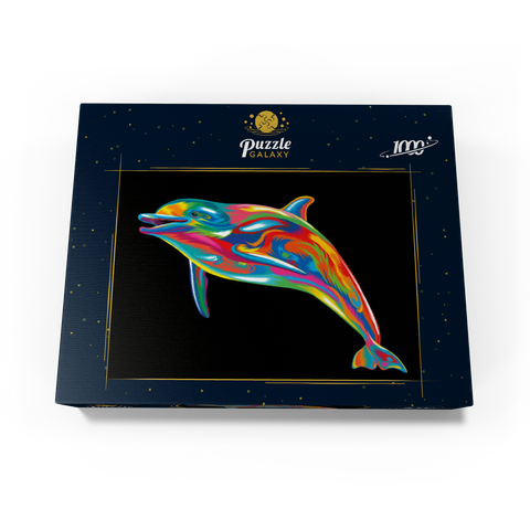 Pop Colors Dolphin 1000 Jigsaw Puzzle box view3