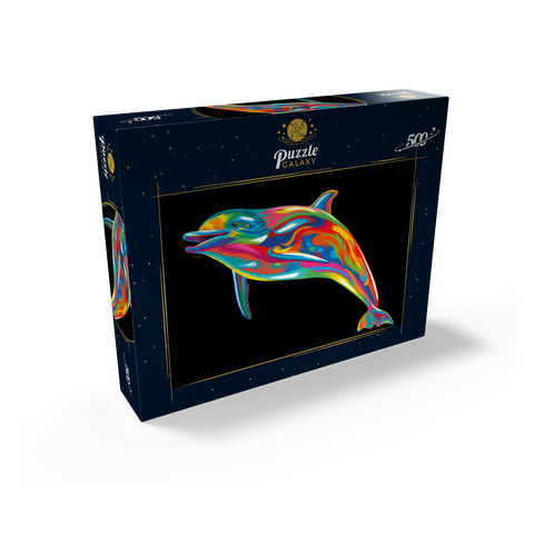 Pop Colors Dolphin 500 Jigsaw Puzzle box view2