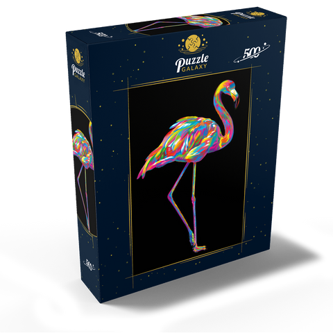 Pop Colors Flamingo 500 Jigsaw Puzzle box view2