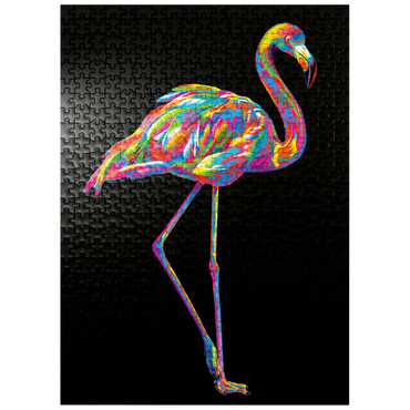 puzzleplate Pop Colors Flamingo 500 Jigsaw Puzzle