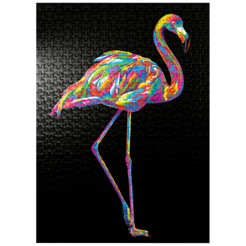 puzzleplate Pop Colors Flamingo 500 Jigsaw Puzzle