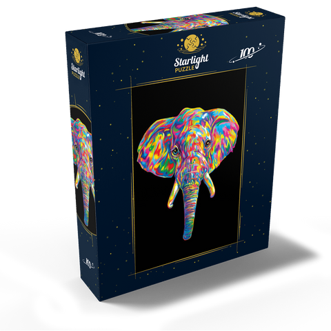 Elephant Head 100 Jigsaw Puzzle box view2