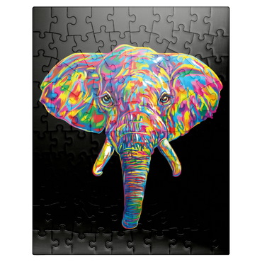 puzzleplate Elephant Head 100 Jigsaw Puzzle