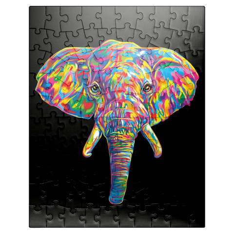 puzzleplate Elephant Head 100 Jigsaw Puzzle