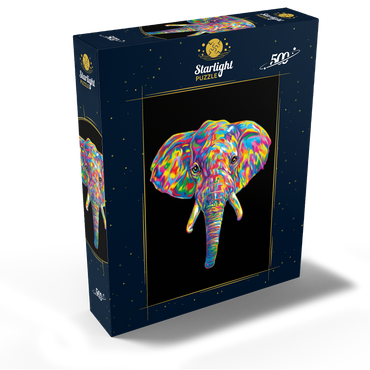 Elephant Head 500 Jigsaw Puzzle box view2