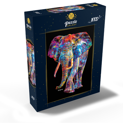 Pop Colors Elephant 1000 Jigsaw Puzzle box view2