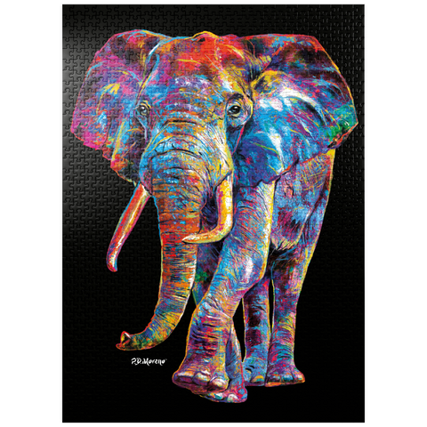 puzzleplate Pop Colors Elephant 1000 Jigsaw Puzzle