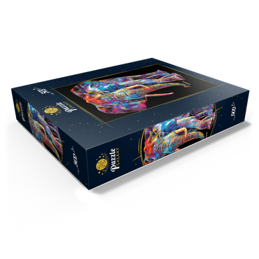 Pop Colors Elephant 500 Jigsaw Puzzle box view1