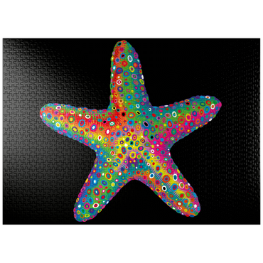 puzzleplate Starfish Pop Colors 1000 Jigsaw Puzzle