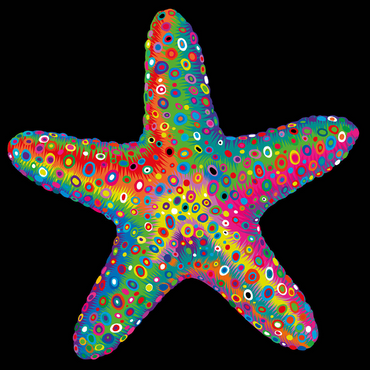 Starfish Pop Colors 1000 Jigsaw Puzzle 3D Modell