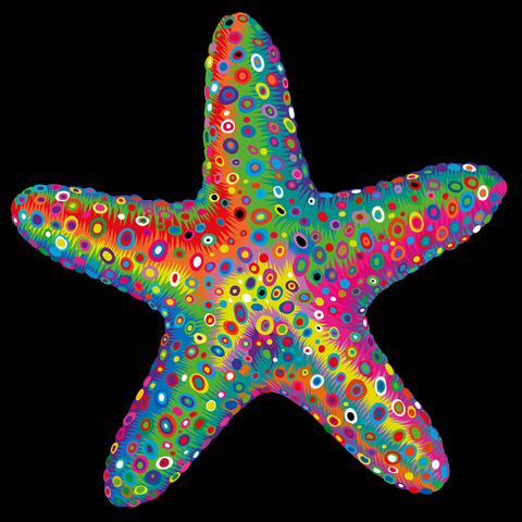 Starfish Pop Colors 1000 Jigsaw Puzzle 3D Modell