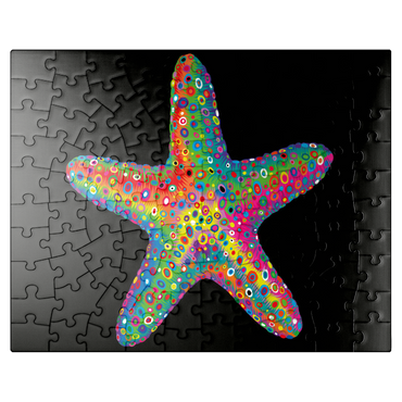 puzzleplate Starfish Pop Colors 100 Jigsaw Puzzle