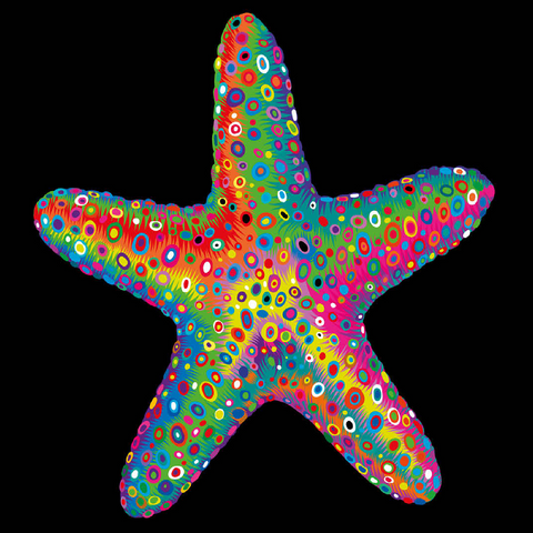 Starfish Pop Colors 100 Jigsaw Puzzle 3D Modell