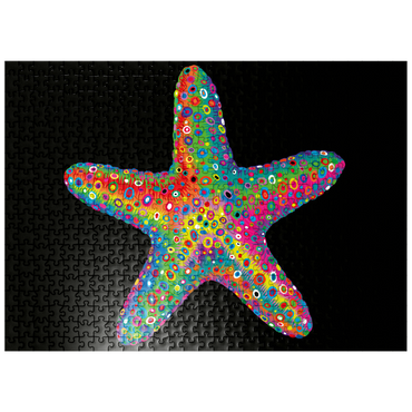 puzzleplate Starfish Pop Colors 500 Jigsaw Puzzle