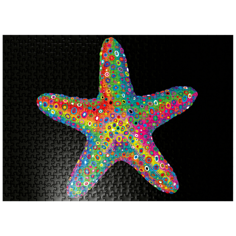 puzzleplate Starfish Pop Colors 500 Jigsaw Puzzle