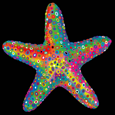 Starfish Pop Colors 500 Jigsaw Puzzle 3D Modell