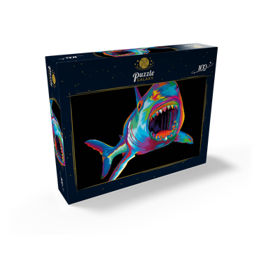 Pop Colors Shark 100 Jigsaw Puzzle box view2