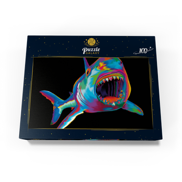 Pop Colors Shark 100 Jigsaw Puzzle box view3