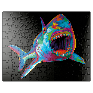 puzzleplate Pop Colors Shark 100 Jigsaw Puzzle