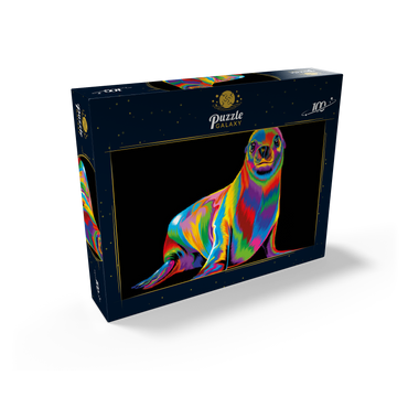 Pop Colors Sea Lion 100 Jigsaw Puzzle box view2