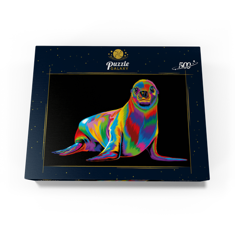 Pop Colors Sea Lion 500 Jigsaw Puzzle box view3