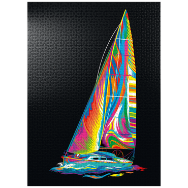 puzzleplate Pop Colors Sailboat 1000 Jigsaw Puzzle