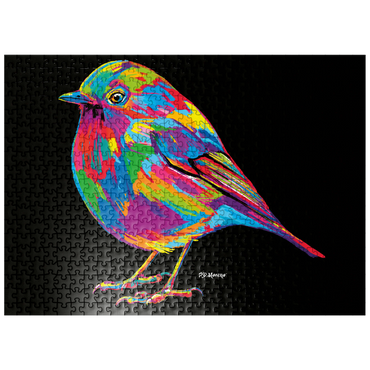 puzzleplate Robin Pop Colors 500 Jigsaw Puzzle