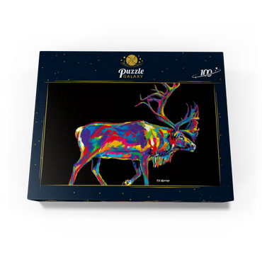 Santa's Reindeer 100 Jigsaw Puzzle box view3