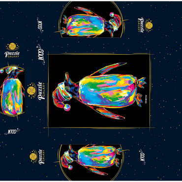 Penguin with a Hat 1000 Jigsaw Puzzle box 3D Modell