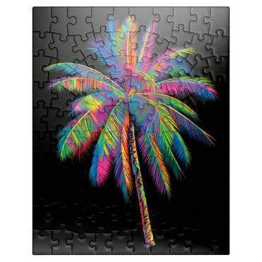 puzzleplate Colorful Palm Tree 100 Jigsaw Puzzle