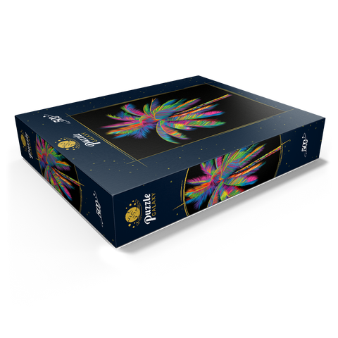 Colorful Palm Tree 500 Jigsaw Puzzle box view1