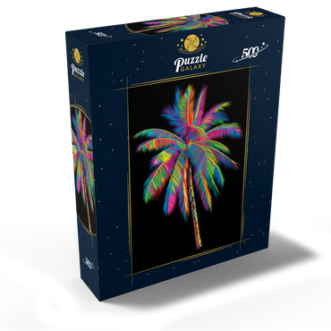 Colorful Palm Tree 500 Jigsaw Puzzle box view2