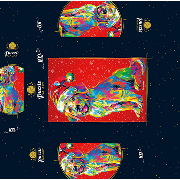 Santa's Lab 100 Jigsaw Puzzle box 3D Modell