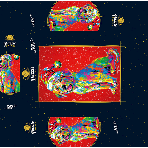 Santa's Lab 500 Jigsaw Puzzle box 3D Modell