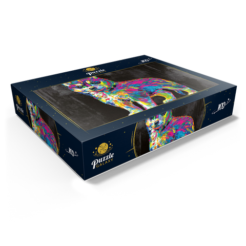 Pop Colors Husky 100 Jigsaw Puzzle box view1