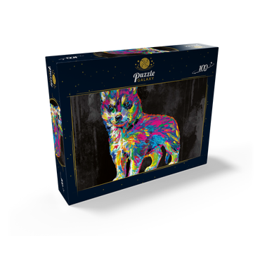 Pop Colors Husky 100 Jigsaw Puzzle box view2