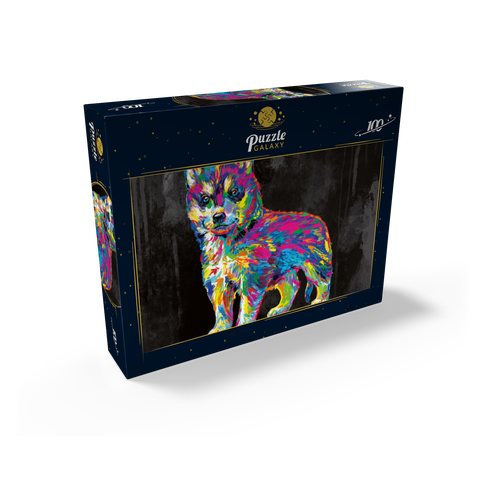 Pop Colors Husky 100 Jigsaw Puzzle box view2